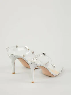 Sandaletten 'Crystal Fever' Silber
