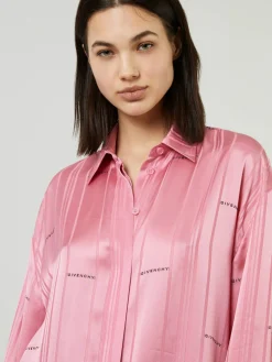 Satin-Hemd Pink