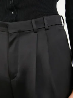 Satinhose Schwarz