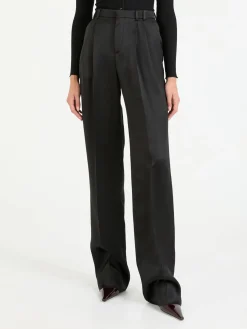 Satinhose Schwarz