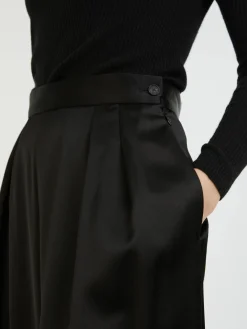 Satinhose Schwarz