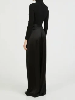 Satinhose Schwarz