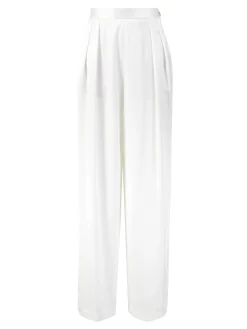 Satinhose Weiß