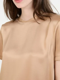 Satin-Shirt 'Avalon' Camel