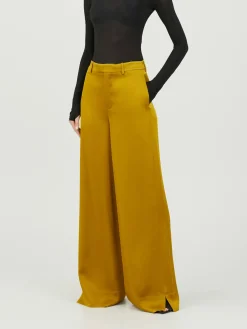 Schimmernde Stoffhose Vert Mousse