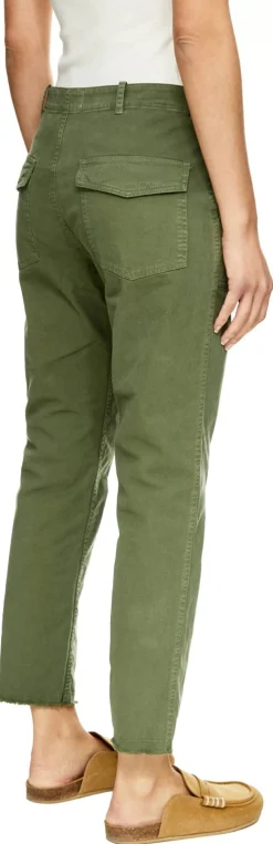 Schmale Stoffhose 'Jenna' Grün