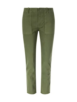 Schmale Stoffhose 'Jenna' Grün