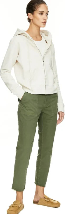 Schmale Stoffhose 'Jenna' Grün