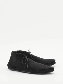 Schnürschuhe 'Tyler' aus Veloursleder Schwarz