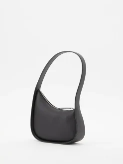 Schultertasche 'Half Moon' Schwarz