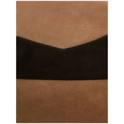 Schultertasche 'Le Bulldog Medium' aus Nubukleder Schwarz
