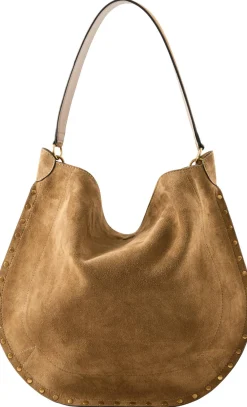 Schultertasche 'Oskan Hobo Soft' Taupe