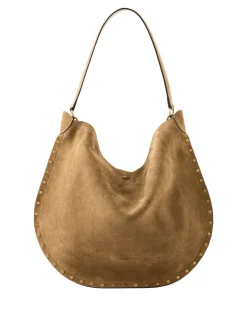 Schultertasche 'Oskan Hobo Soft' Taupe