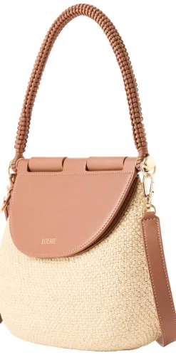 Schultertasche Paula’s Ibiza ‘Pescador Medium’ Natural/Tan