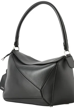 Schultertasche Paula's Ibiza ‘Puzzle Featherlight Medium’ Schwarz