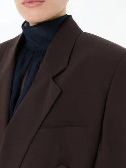 Seidenblazer Braun