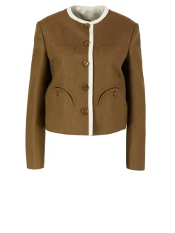 Seidenblazer 'Renard Shamo' Braun