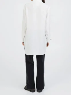 Seidenbluse Crème