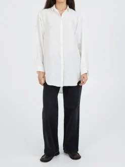 Seidenbluse Crème
