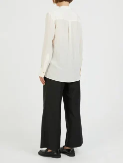 Seidenbluse Crème