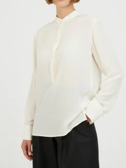 Seidenbluse Crème