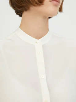 Seidenbluse Crème