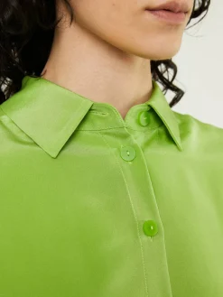 Seidenbluse Grün