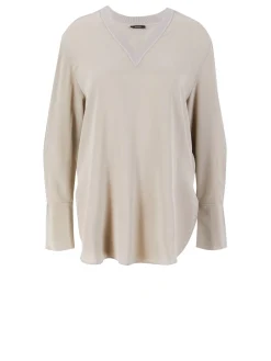 Seidenbluse 'Miller' Beige