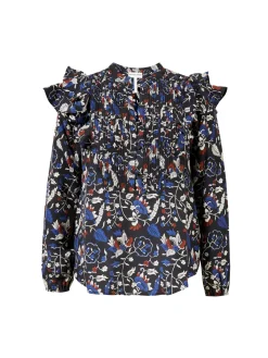 Seidenbluse mit floralem Print 'Jaya' Multi