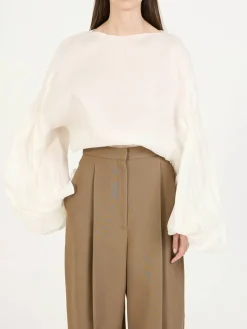 Seidenbluse 'Quico' Crème