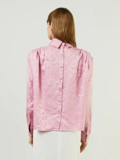 Seidenbluse 'Toulouse' Rosé