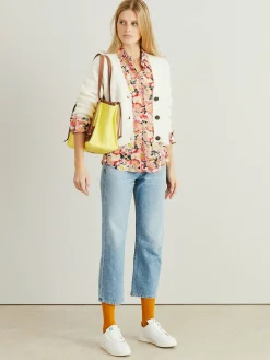 Seidenbluse 'Willow' mit floralem Print