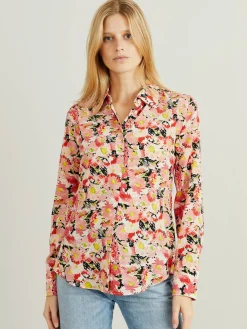 Seidenbluse 'Willow' mit floralem Print