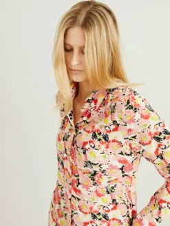 Seidenbluse 'Willow' mit floralem Print