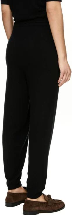Seiden-Cashmere Jogginghose Black
