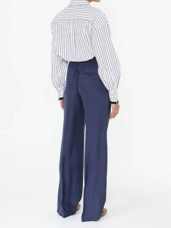 Seidenhose Blau