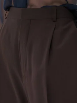 Seidenhose Braun