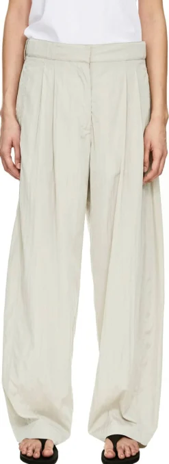 Seidenhose 'Iven' Grau