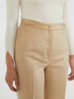 Seidenhose 'Vesta' Beige