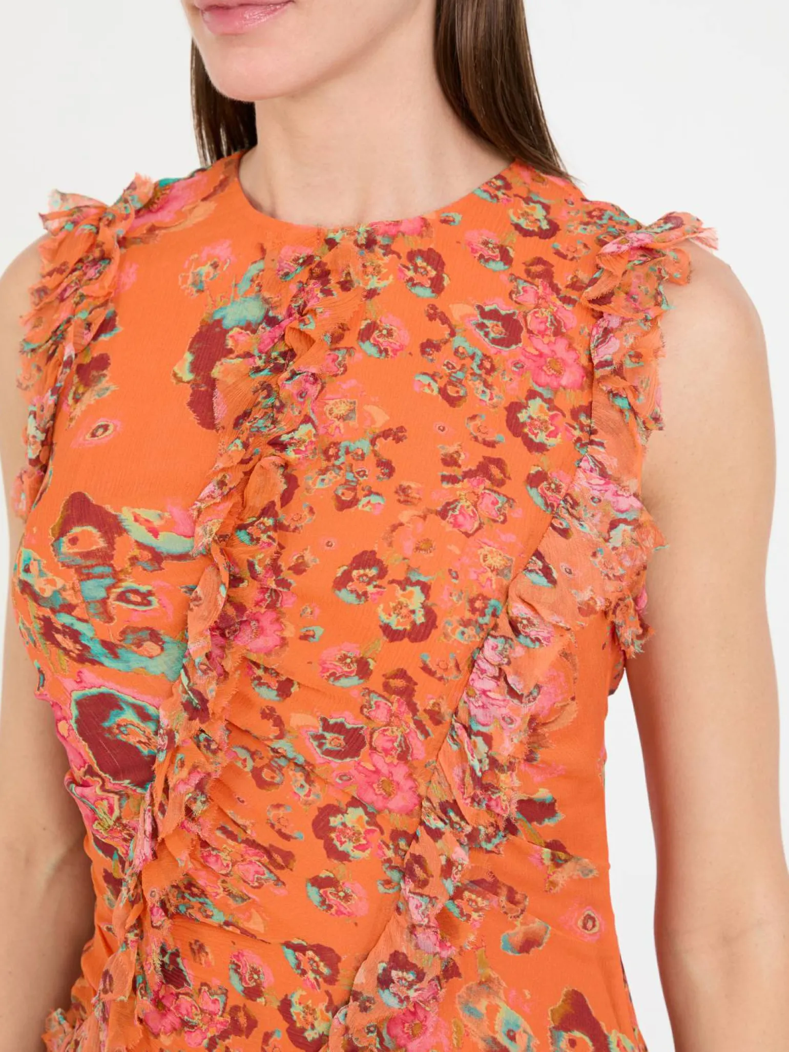 Seidenkleid 'Avrelie' Orange