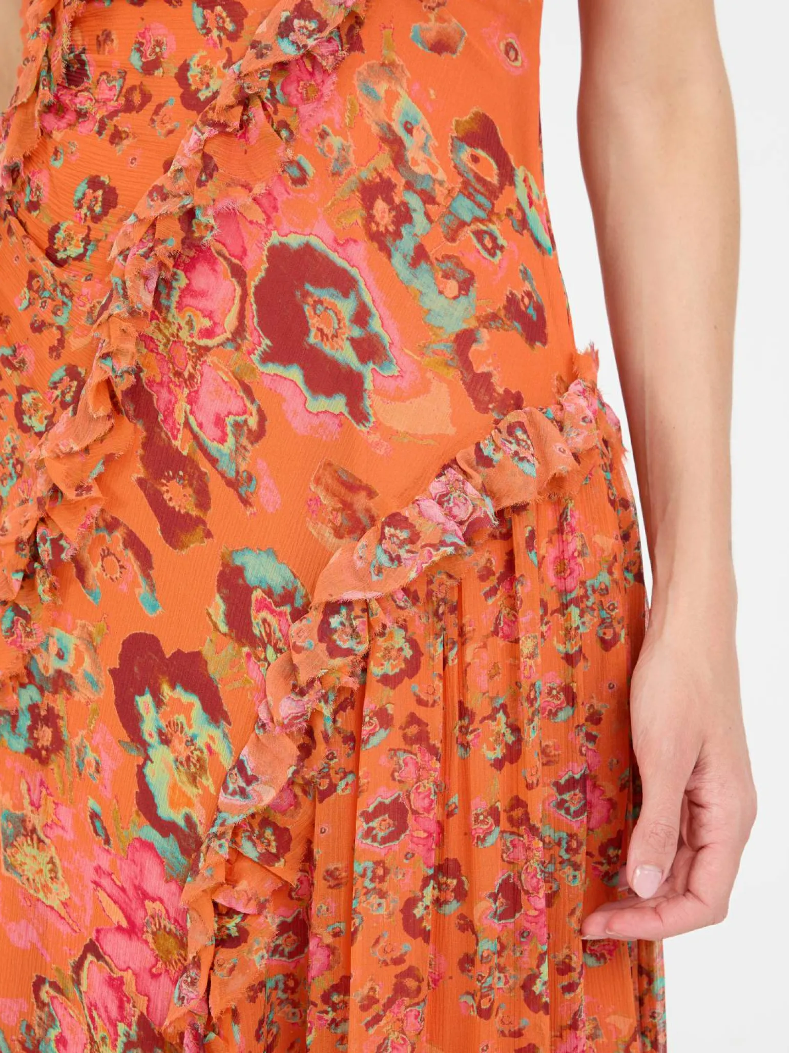 Seidenkleid 'Avrelie' Orange