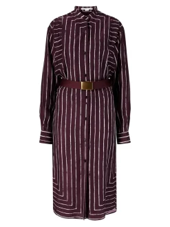 Seidenkleid Bordeaux