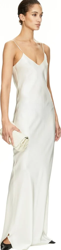 Seidenkleid 'Cami' Crème