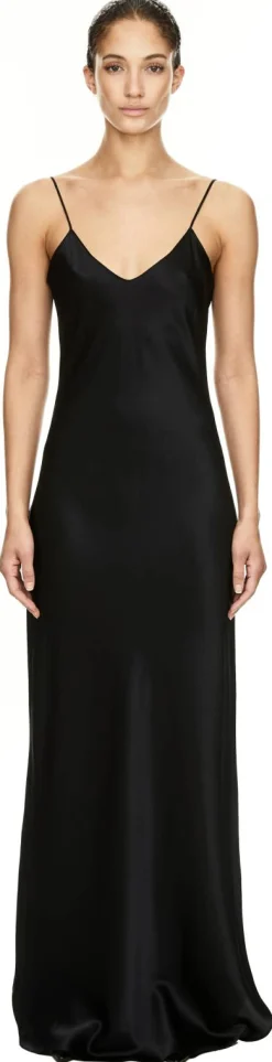 Seidenkleid 'Cami' Schwarz
