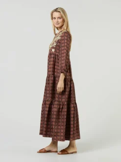 Seidenkleid 'Frangipani' Multi