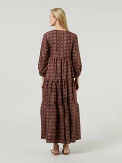 Seidenkleid 'Frangipani' Multi