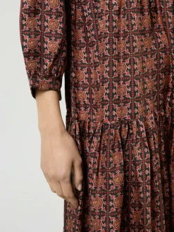 Seidenkleid 'Frangipani' Multi