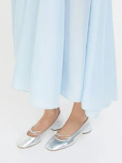 Seidenkleid Hellblau