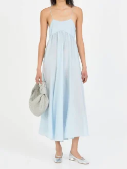 Seidenkleid Hellblau