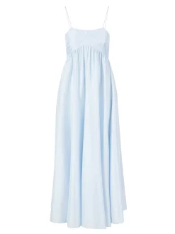 Seidenkleid Hellblau